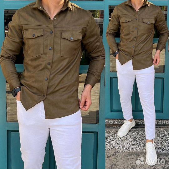 Рубашка мужская спандекс 48-58