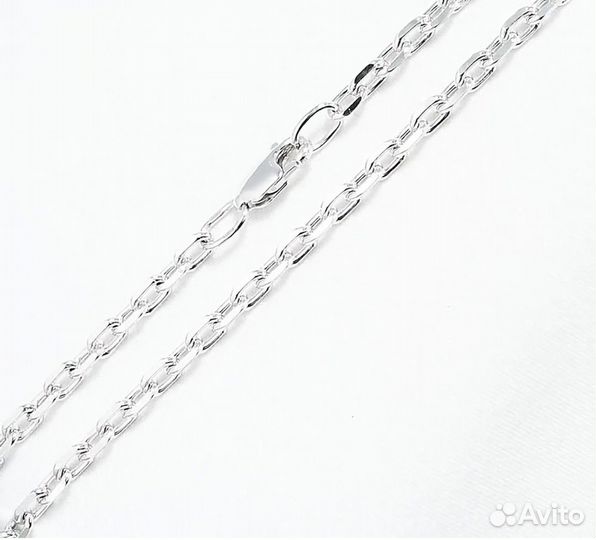 Цепь мужская из серебра 925, плетение якорное