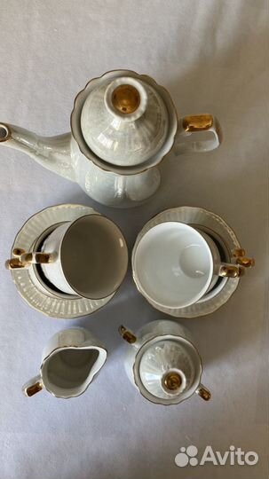 Сервиз кофейный фарфор Wloclawek Porcelana Польш