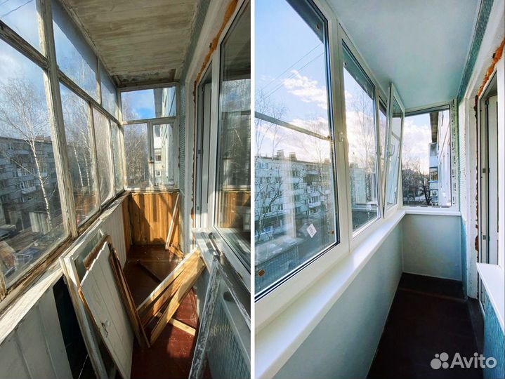 Остекление балконов / Балконный блок