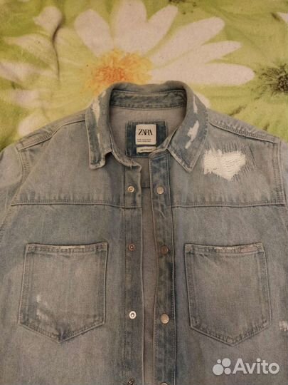 Куртка джинсовая zara мужская