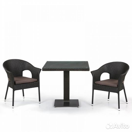 Кофейный комплект плетеной мебели T605SWT-Y79A-W53