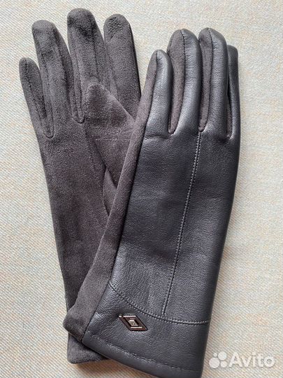 Перчатки женские эко кожа новые