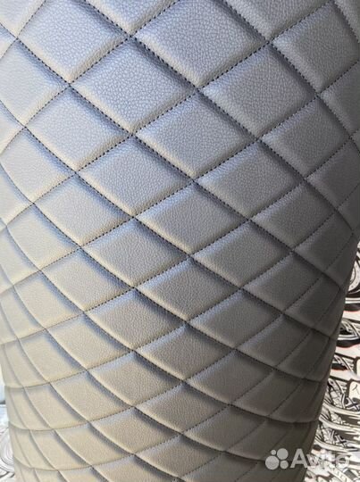 Экокожа ромб черный