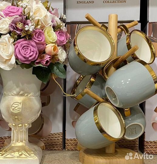 Набор чайных кружек,6 штук,300мл,Lenardi