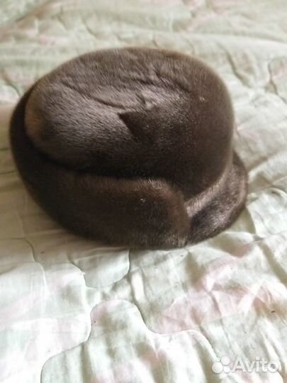 Шапка мужская норковая с козырьком