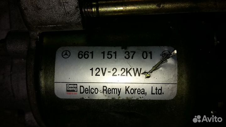 Стартер Ssang Yong Rexton D20DTR D27DT