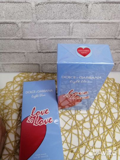 Туалетная вода D&GLight Blue Love is Love 100 мл