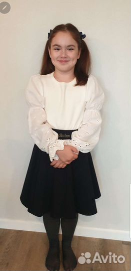 Блузка zara для девочки 146см + юбка