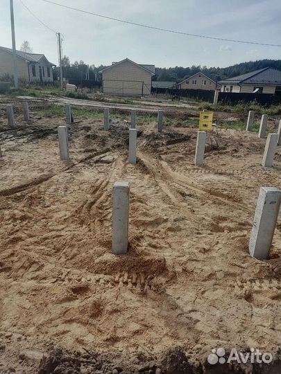 Железобетонные жб сваи / Фундамент за 1 день