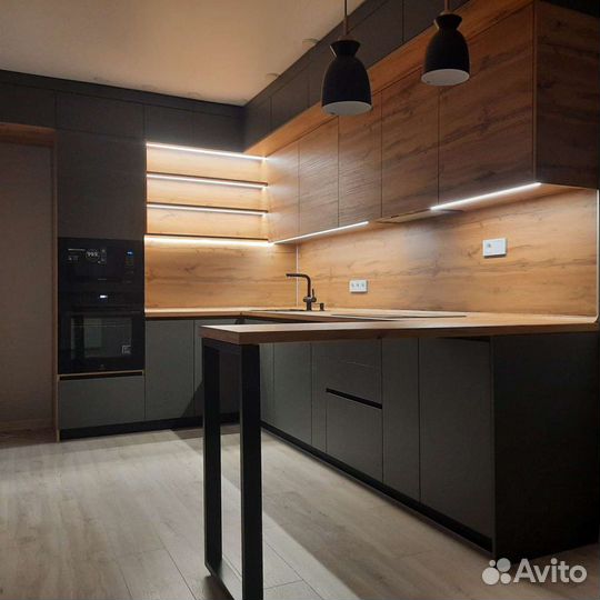 Изготовление на заказ кухонь, шкафов купе