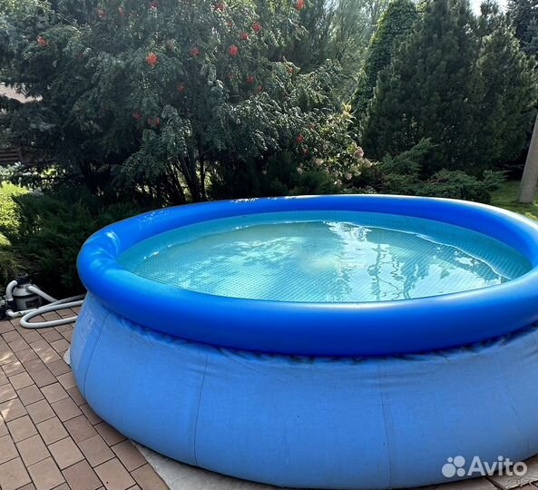 Надувной бассейн intex 396*84см