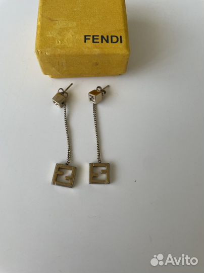 Серьги Fendi оригинал