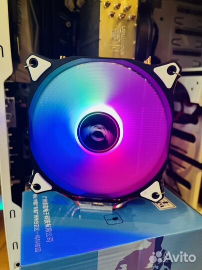 Кулер процеccорный QiuZhi QZ-1260 6 трубок RGB