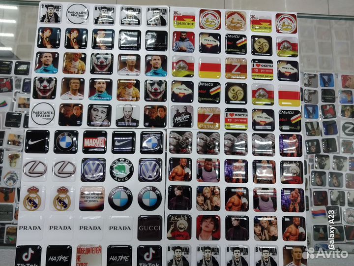 3D стикеры на телефон, наклейки