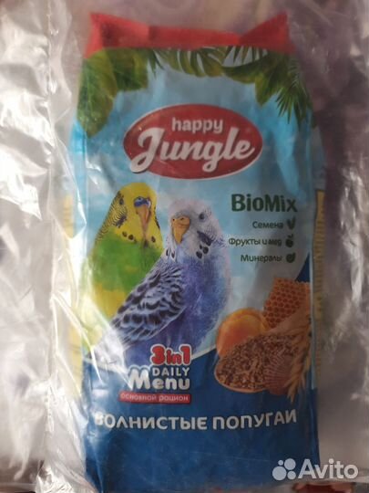 Корм для волнистых попугаев