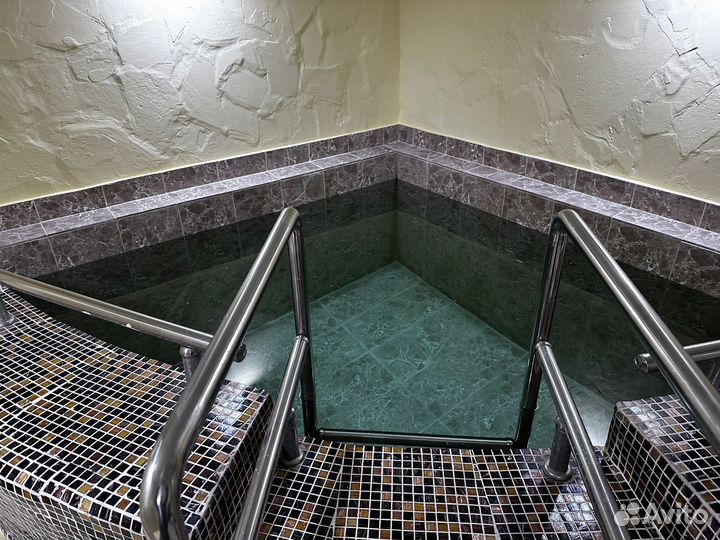 Баня сауна с бассейном