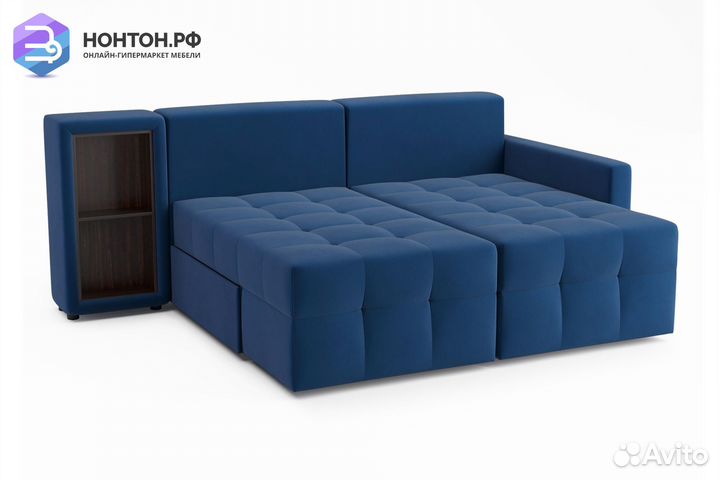 Диван угловой трансформер Самми синий