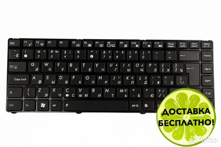 Клавиатура для Asus Eee PC 1201 1215 UL20 черная