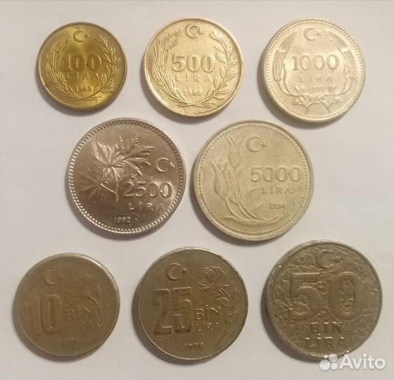 Монеты Турции (31 шт.)