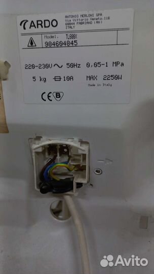 Запчасти к стиральной машинке ardo tl600x