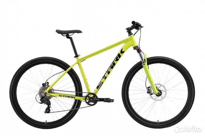 Велосипед Stark'24 Hunter 29.2 HD зеленый-желтый/ч