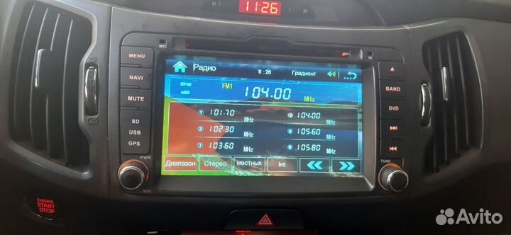 Штатная магнитола kia sportage 3