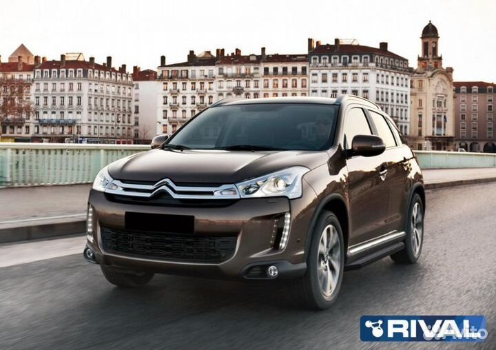 Пороги-подножки Citroen C4 AirCross 2012-2016 Prem