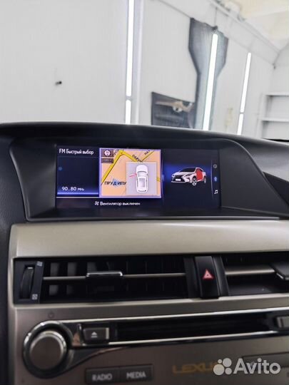 Монитор android на lexus rx 350