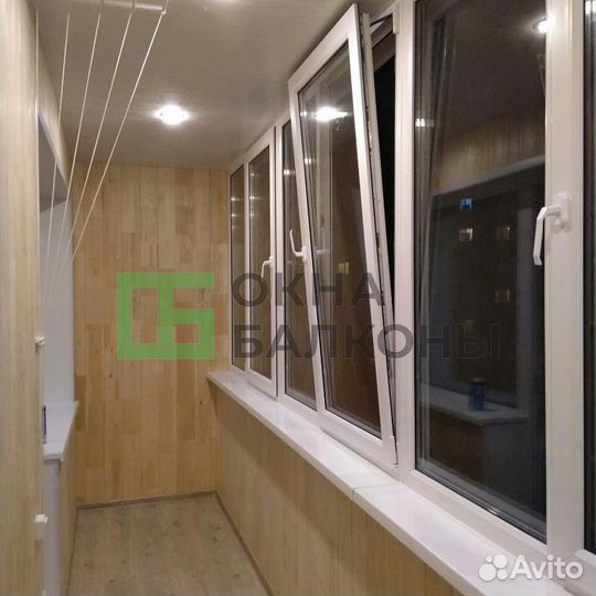 Остекление балконов в пятиэтажке