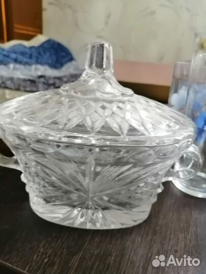 Вазы Стаканы Конфетница Графин Хрусталь