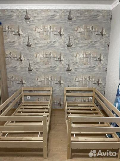 Кровать детская 160/80 из дерева (магазин)