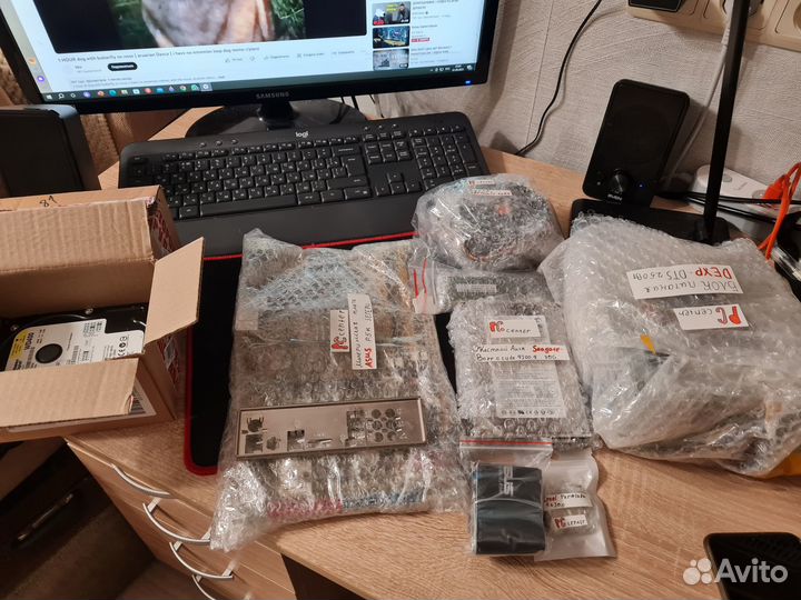 Комплект,компьютер без корпуса