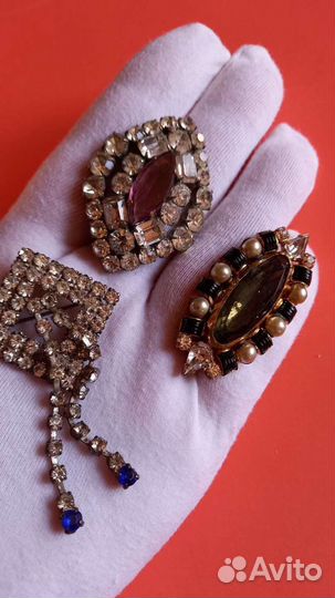 Коллекция винтажных брошей(одним лотом)