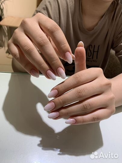 Маникюр на дому наращивание ногтей