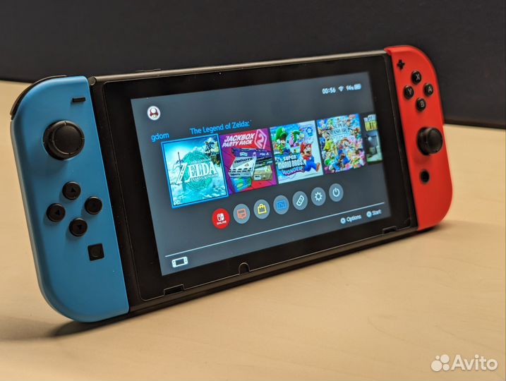 Nintendo switch 1-ая ревизия, полный комплект