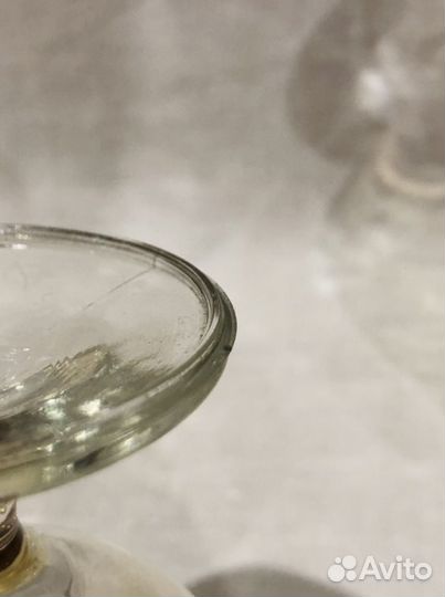 Фужеры из желтого стекла чехия СССР