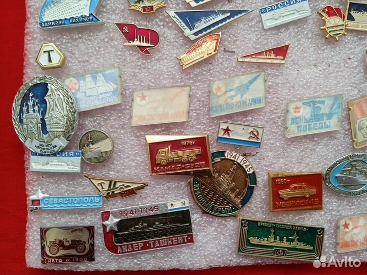 Значки СССР. Флот,корабли,вмф.гражданский флот