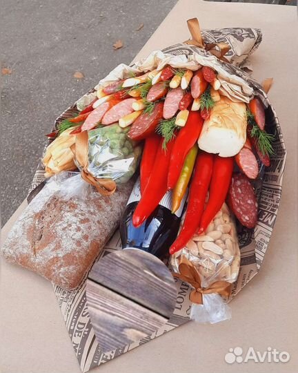 Съедобные мужские букеты