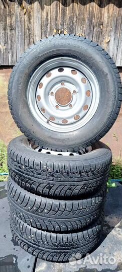 Колеса зимние шипованные Шевроле Нива r15 4 шт