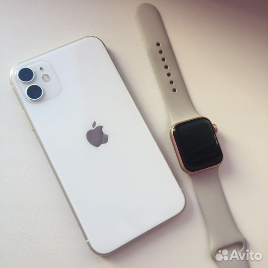 iPhone 11 и Apple Watch SE 40mm