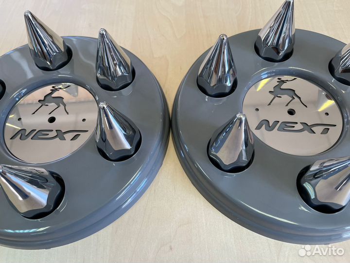 Колпаки газель + пики хром + вставка из нержавейки