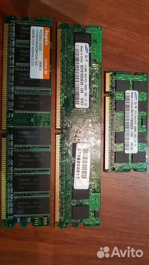 Оперативная память DDR для пк и ноутбукаа