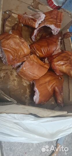 Копчёное мясо, грузди солёные, белый гриб варёный