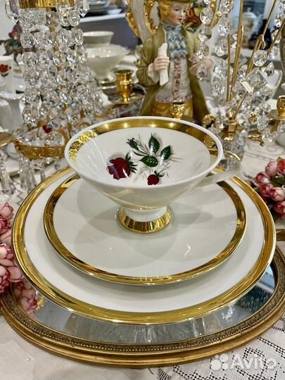 Винтажная чайная тройка. Mitterteich