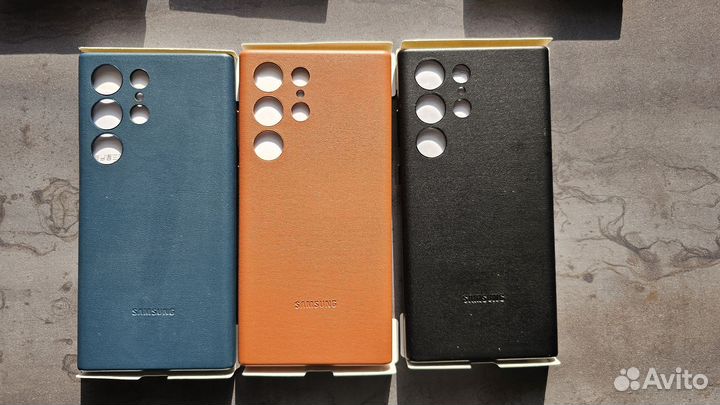 Чехол Leather Case для Samsung galaxy s22 ultra