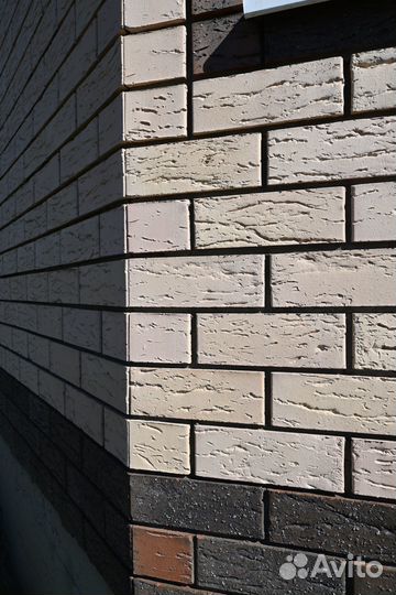 Лицевой кирпич Сливки Рустика меланж ГОСТ