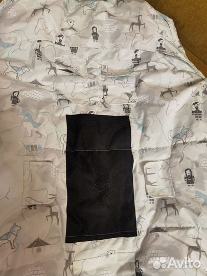 Зимний конверт в коляску и варежки для мамы