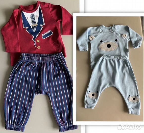 Одежда для мальчиков с рождения до 74 см пакетом