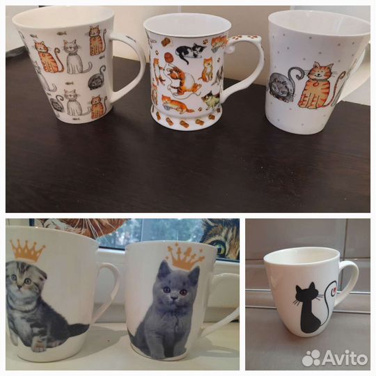 Коллекция кружек/чашек с котами
